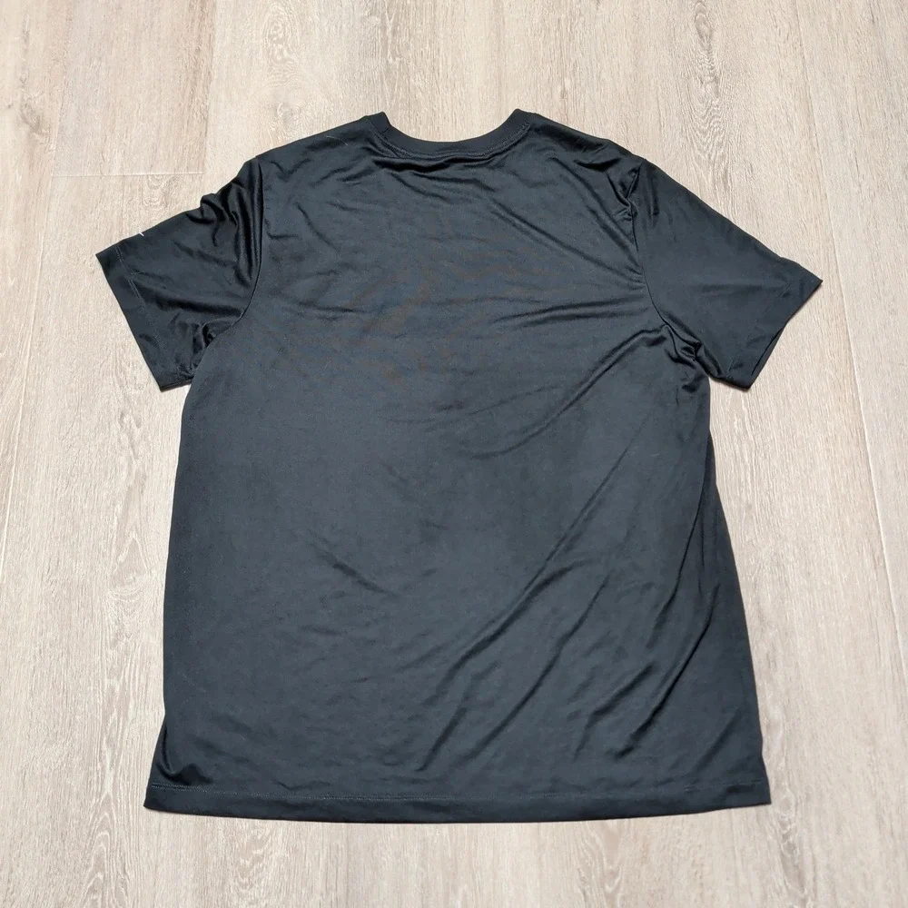 Nike Tee Philadelphia Eagles T-Shirt‎ Womens XL Black Super Bowl LIX Dri-FIT